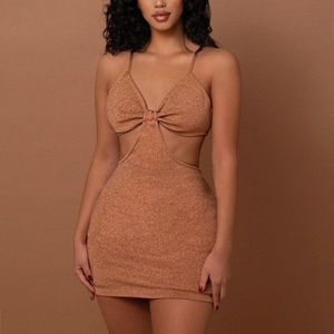 NWT Bronze Bandage Dress